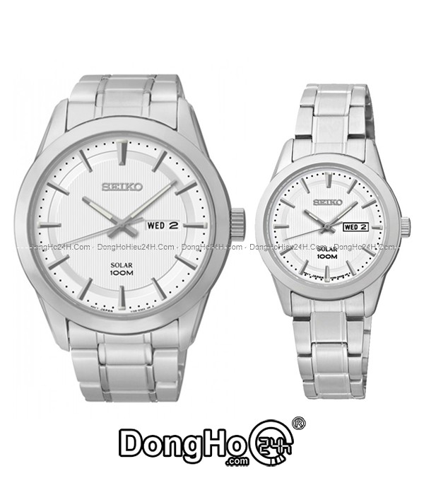 Đồng hồ Đồng hồ Seiko Solar cặp SNE359P1+SUT159P1 chính hãng 