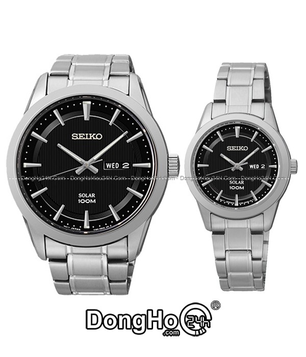 Đồng hồ Đồng hồ Seiko Solar cặp SNE363P1+SUT161P1 chính hãng 